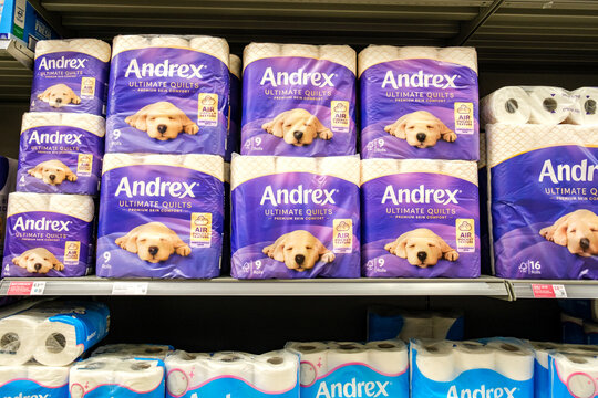 Selection Of Andrex Multi-Pack Toilet Of Bathroom Tissue