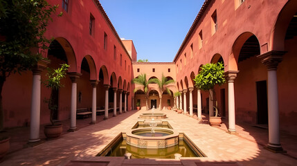 Naklejka premium Le Jardin Secret buildings, Marrakesh