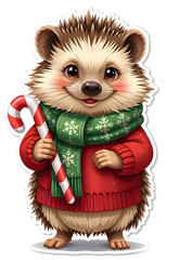 Happy Hedgehog Winter Holiday