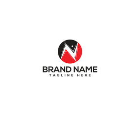 Modern logo design, logo in circle shape: a distinctive logo design with a unique combination of brushstroke art, a circle, and dynamic text.