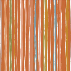 Seamless pattern of hand-drawn vertical stripe pattern, irregular brushstrokes