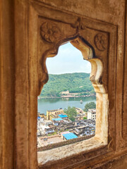 Bundi Fort (Taragarh Fort) in Rajasthan, India is a 14th-century hilltop fortress with palaces, frescoes, and sweeping views, reflecting Rajput architecture and heritage.