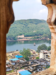 Bundi Fort (Taragarh Fort) in Rajasthan, India is a 14th-century hilltop fortress with palaces, frescoes, and sweeping views, reflecting Rajput architecture and heritage.