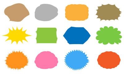 フキダシのセット38