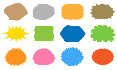 フキダシのセット38