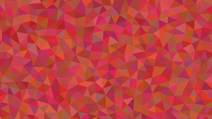 A warm mosaic of red and orange hues creates a captivating geometric pattern, showcasing a dynamic interplay of light and shadow