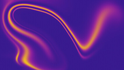Abstract swirling luminous purple and orange fluid gradient background with soft glowing light effects