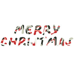 Merry Christmas text with abstract marble pattern