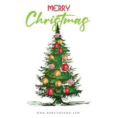 Naklejka premium Christmas background design