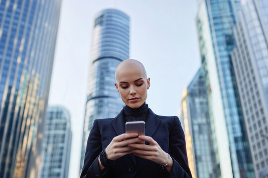 Businesswoman Using Smartphone