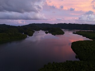 sunrise in palau