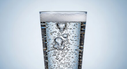 Refreshing Sparkling Water for Healthy Hydration and Wellbeing. Quench Your Thirst, Ideal for Lifestyle Blogs and Wellness Advertisements.