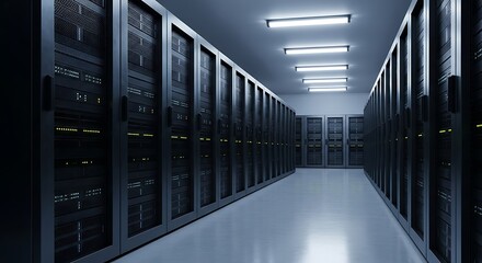 Secure Data Center Infrastructure for Cloud Computing and Digital Transformation Success: Reliable Servers for Modern Business IT Solutions and Cyber Security