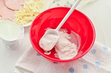 ボウルに入れた米粉