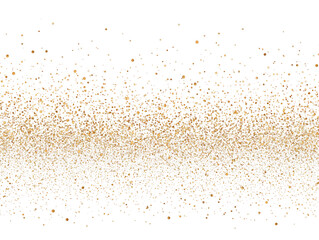Golden Confetti Glitter Sparkling Scatter Elegant Shimmer Isolated On Transparent Overlay Background Exactly 200 Characters Stock Illustration For Decoration Concepts