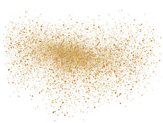 Central Gold Glitter Texture Overlay Effect Sparkling Dust Particles Decoration Abstract Luxury Elegant Illustration on Transparent Background Two Hundred Characters