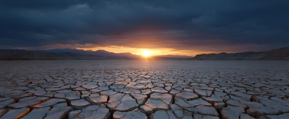 Fototapeta premium The key word represents a climate change tipping point like a ticking time bomb.