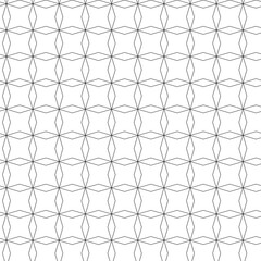 Black seamless pattern with a checkered element on transparent background decorative design.