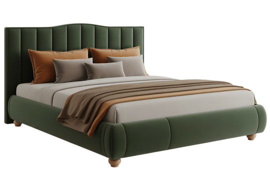 Stylish platform storage bed with soft cushions and modern design for comfortable sleeping space in contemporary decor 
