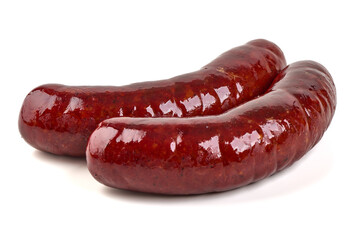 Two Sausages, Isolated On White Background
