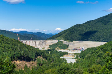 建設中の成瀬ダム