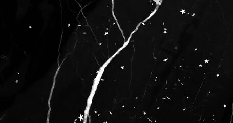 On playback bright white vein shifting, thin veins appearing, stars clustering to show texture - Powered by Adobe