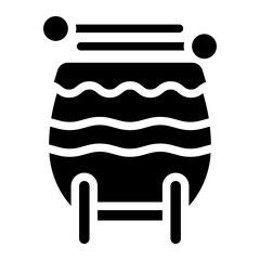 drum icon vector