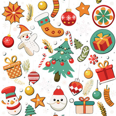 Christmas seamless background