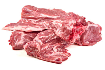 Obraz premium Raw Pork Ribs, isolated on white background