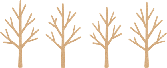 Snowy Bare Tree Illustration