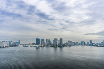 東京レインボーブリッジからの湾岸風雨系
