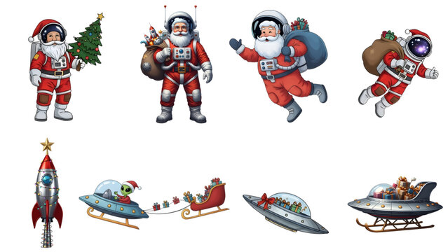 christmas objects using space theme Christmas in Outer Space  christmas with alien concept