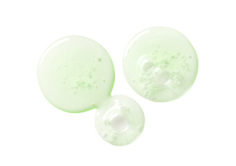 drop of serum gel close-up on a transparent background cosmetic products