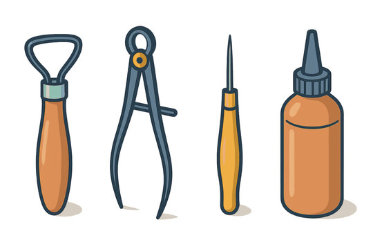 Collection of essential hand tools and instruments used by professional artisans and hobbyists