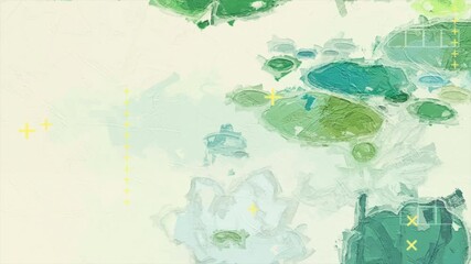 Various oil paintings, flowers, lotus leaves, fish, roses, peonies, willows