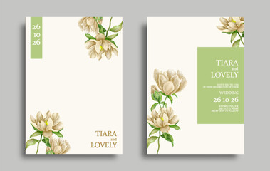 simple wedding invitation card design template