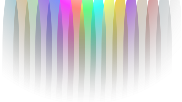 Light effect with colorful lines