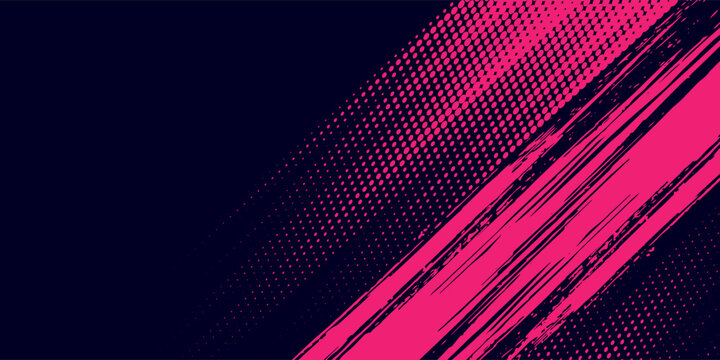 Purple halftone gradient background in vibrant pink and purple tones. Dynamic dots fading diagonally over a dark backdrop. elegant