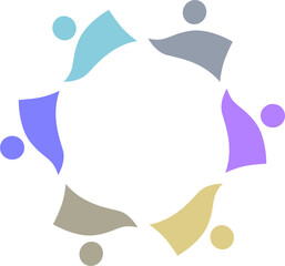 Obraz premium PEOPLE CONNECTED UNION TEAM TEAMWORK SIGN LOGO 