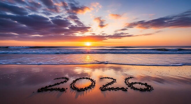 Santa claus and reindeer flying through the night sky with a bright full moon