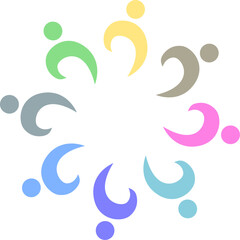 Obraz premium PEOPLE CONNECTED UNION TEAM TEAMWORK SIGN LOGO 