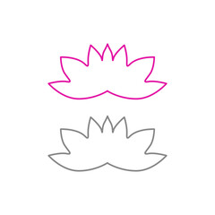 WELLNESS LOTUS SIGN SYMBOL LOGO VECTOR
