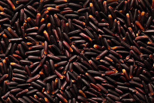Black rice tile background. Black rice textured background.