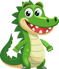 cartoon crocodile with a smile