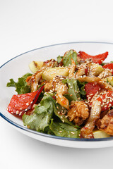 fried shrimp with vegetables