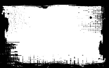 Grunge frame. Grunge background. Abstract vector template