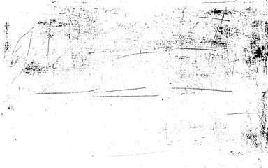 Aged wall texture. Grainy messy overlay of empty, aging, scratched wall. Grunge rough dirty background. Vector Illustration. Black isolated on white background.