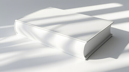 a image of book with white cover lying on floor 