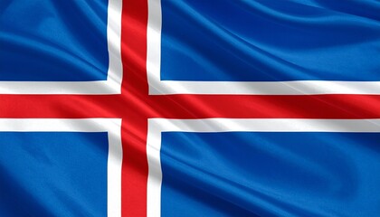 Fototapeta premium flag of Iceland