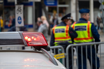 Police Officers Securing Protest Area © Daniel